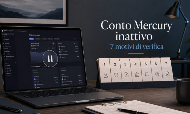 Conto Mercury inattivo: 7 motivi di verifica nel 2026